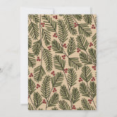 ホリー枝メリークリスマスフォトダウンロード シーズンカード (裏面)