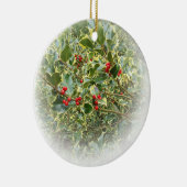 ホリー植物枝クリスマスツリーオーナメント セラミックオーナメント (右)