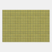 ホリー水玉模様ジンガムレトロピンクレッドクリスマス ラッピングペーパーシート (正面3)