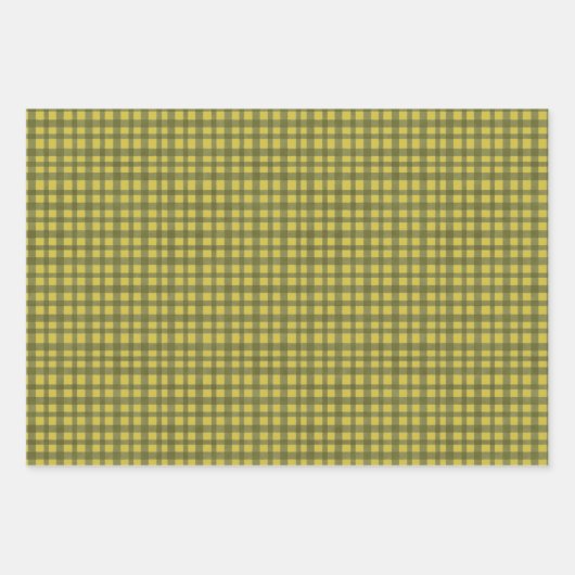 ホリー水玉模様ジンガムレトロピンクレッドクリスマス ラッピングペーパーシート (正面3)