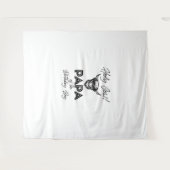 ホリー牛のパパ誕生日少年ハイランド牛1s タペストリー (正面(横))