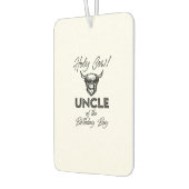 ホリー牛の叔父の誕生日少年ハイランド牛1 カーエアーフレッシュナー (左)