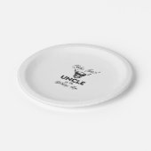 ホリー牛の叔父の誕生日少年ハイランド牛1 ペーパープレート (アングル)