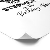ホリー牛の継母の誕生日少年ハイランド牛 ポスター (角)
