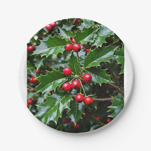 ホリー紙プレート ペーパープレート (正面)