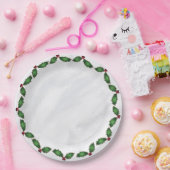 ホリー紙プレート ペーパープレート (パーティー)