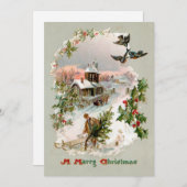 ホリー素朴とウィンタービレッジ シーズンカード (正面/裏面)