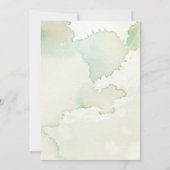 ホリー素朴ウォーターカラーホリデーディナーパーティー 招待状 (裏面)