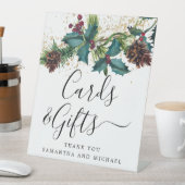 ホリー素朴ベリーのウェディングカードとギフト 台座サイン (インサイチュ)