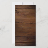 ホリー素朴ベリークリスマスパーティの招待状 シーズンカード (裏面)