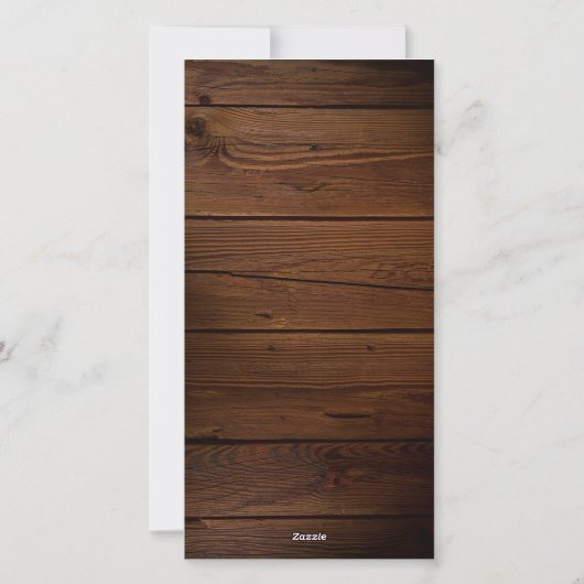 ホリー素朴ベリークリスマスパーティの招待状 シーズンカード (裏面)