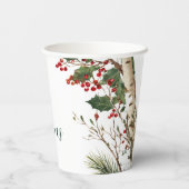 ホリー素朴ベリークリスマスパーティー 紙コップ (裏面)
