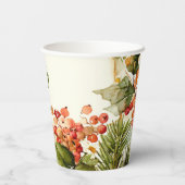 ホリー素朴ベリークリスマス 紙コップ (裏面)