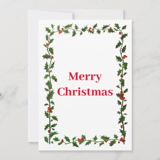 ホリー縁どス・クリスマス シーズンカード (正面)
