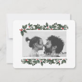 ホリー縁どフォトクリスマスカード シーズンカード (正面)