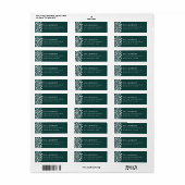 ホリー縁ど差出人住所ラベル ラベル (フルシート)