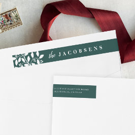 ホリー縁ど |休日の差出人住所 ラップアラウンドラベル