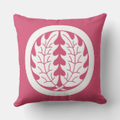 ホリー葉の輪 クッション (裏面)