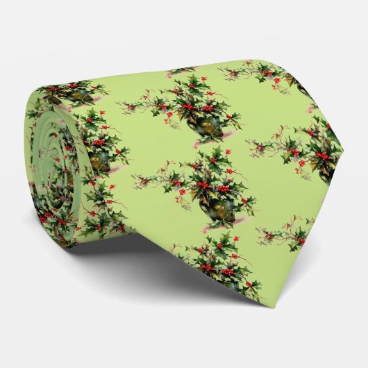 ホリー葉タイ ネクタイ (ロール)
