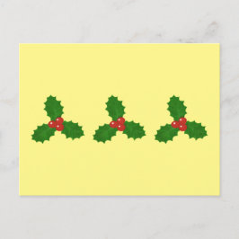 ホリー葉ホリディハガキ シーズンポストカード