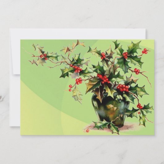 ホリー葉招待状 招待状 (正面)