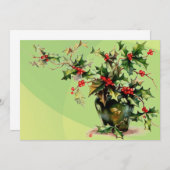 ホリー葉招待状 招待状 (正面/裏面)