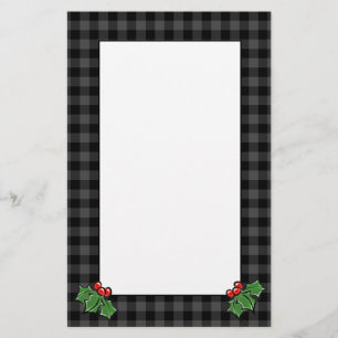 ホリー葉 グレープレイド クリスマス応援 便箋