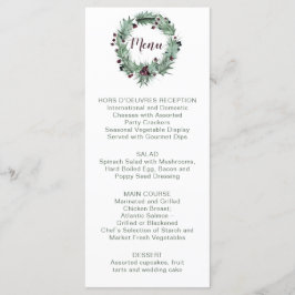 ホリー葉··パイン·ベリー·ウィンター·ウェディング メニュー