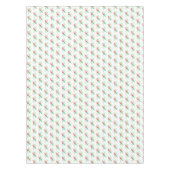 ホリー赤いベリーのクリスマスの水色 テーブルクロス (正面)