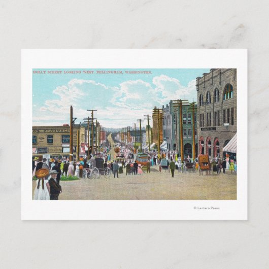 ホリー通りからの西部眺望 ポストカード (正面)