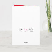 ホリー魅力的との美しいフェリズ・ナビダッドの願い シーズンカード (裏面)