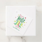 "ホリー"すてきおもしろいとフェスティバルのカスタムクリスマス フェイバータグ (インサイチュ)