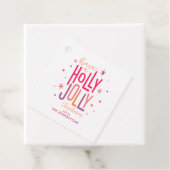 "ホリー"すてきおもしろいとフェスティバルのカスタムクリスマス フェイバータグ (インサイチュ)