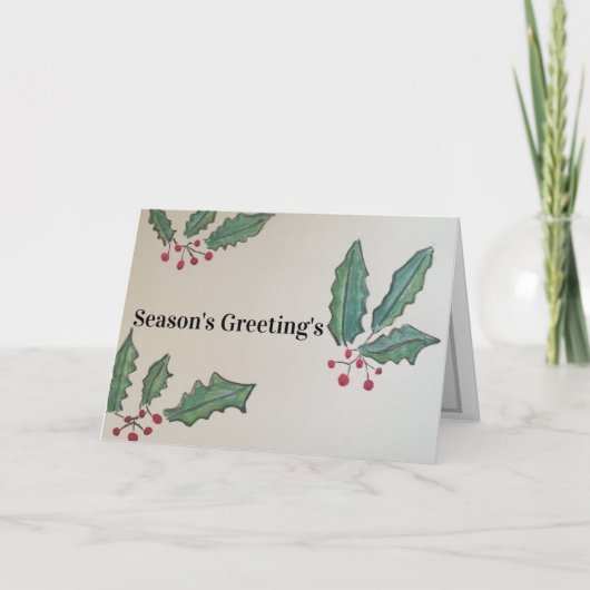 ホリー&アイビー季節のごあいさつカード シーズンカード (正面)