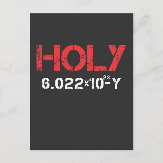 ホリー・アボガドロ科学 ポストカード (正面)