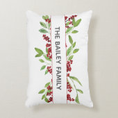 ホリー&ウォーター色の緑カスタム色 アクセントクッション (正面(垂直))