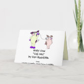 ホリー・カウー「電話して！」 カード (裏面)