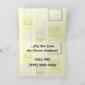 ホリー・カウー「電話して！」 カード (内部)