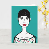 ホリー・クリスマス カード (黄色い花)