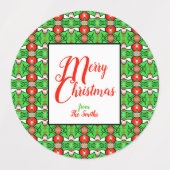 ホリー・クリスマス ラベル (デザイン2)