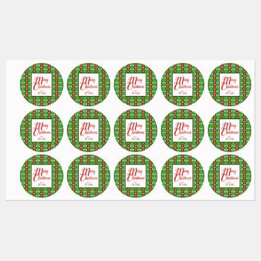 ホリー・クリスマス ラベル (シート)