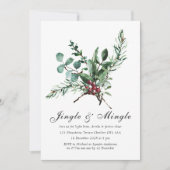 ホリー ジングル&ミンゲル クリスマスパーティー 招待状 (正面)