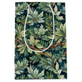 ホリー、スプルース、スノーグリーン ミディアムペーパーバッグ (正面)