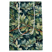 ホリー、スプルース、スノーグリーン ミディアムペーパーバッグ (裏面)