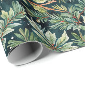 ホリー、スプルース、スノーグリーン ラッピングペーパー (ロールコーナー)