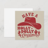ホリー ドリー ファニー クリスマス カウボーイ ハット Xmas (正面/裏面)