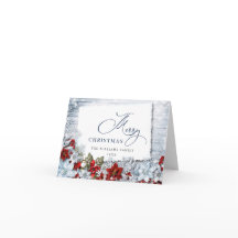 ホリー&パインの素朴クリスマスグリーティング