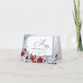 ホリー&パインの素朴クリスマスフォトGREETINGカード カード