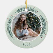 ホリー&パイン写真 セラミックオーナメント (裏面)