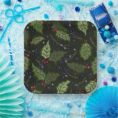 ホリー&パープルベリーフェスティバル ペーパープレート (パーティー)